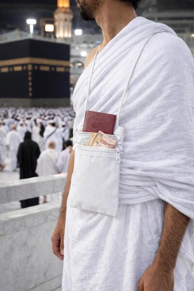 SHR Hac ve Umre Boyun Çantası – Pasaport Para Telefon Taşıma Çantası – Fermua...