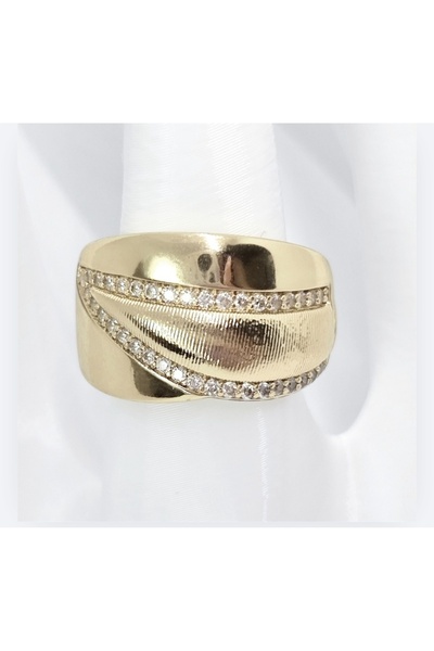 Milena Gold Ring - Gold-colored - Zircon