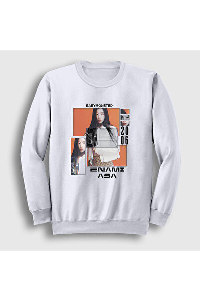 Presmono Unisex White Poster Asa Babymonster Baby Monster Sweatshirt 609108Tt
