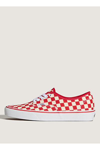 Vans VN000EGAR301 Authentic Kırmızı - Beyaz %100 Dokuma Kumaş Kadın Lifestyle...