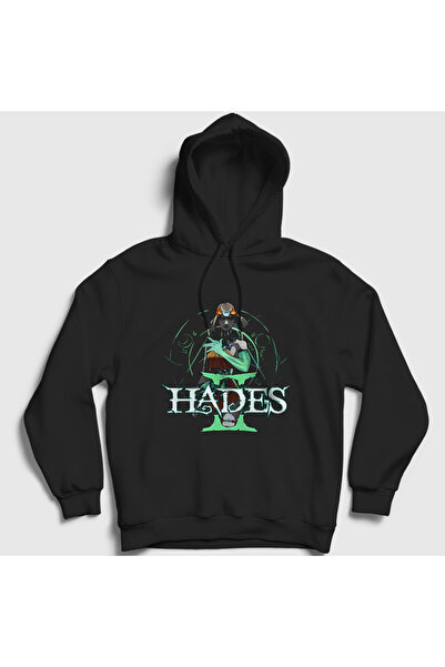 Presmono Hanorac unisex negru cu logo Hades II Hades 2 cu glugă 607847tt