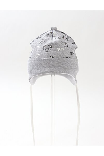 MiniKids Children's hat, multi bears, gray