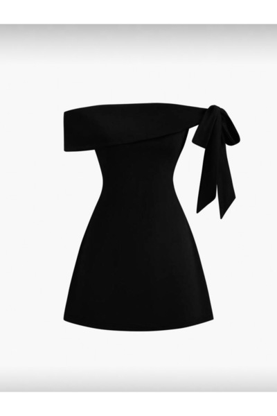 Dressco Dora - Omuzdan Bağlamalı A Kesim Mini Elbise