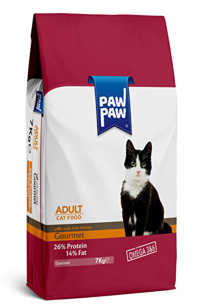 PawPaw Hrană uscată pisici adulte, Premium Gourmet, 7 kg, nutriție echilibrată