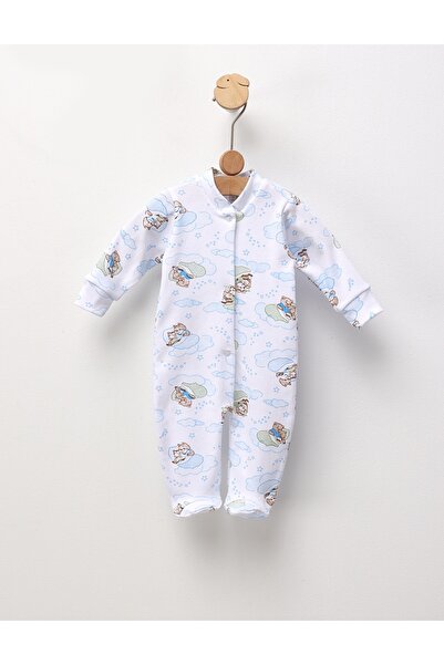 MiniKids Baby Romper Romania Mama Bear, blue