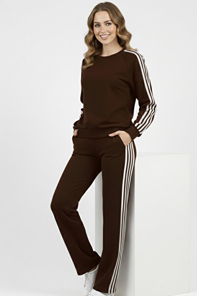 GLAM AURA Women's Premium Soft Textured Side Black Striped Comfortable Fit Br...