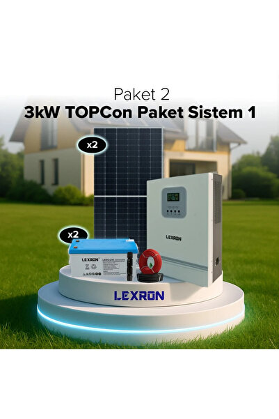 Lexron 3kW BAĞ EVİ PAKET SİSTEM 1