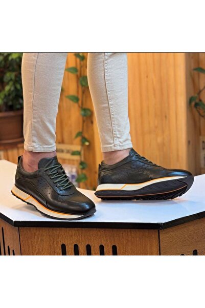 Parlak Hakiki Deri Sneakers