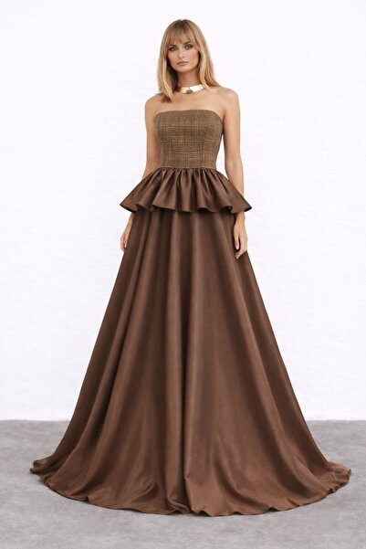 UNTIMELY Strapless Ruffled Top & Maxi Full Circle Skirt Top & Bottom Set