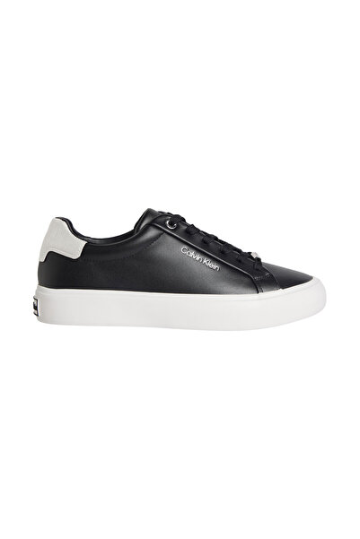 Calvin Klein Women's Vulc Laceup Lth Moire Bt Shoes Hw0Hw027470Gk