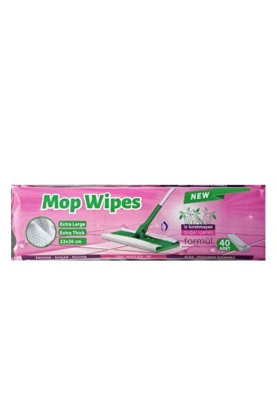 ozbience Pratik Temizlik Mop Wipes 40'lı Paket, Hijyenik ve Kolay Kullanım