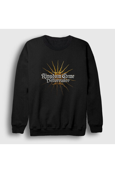 Presmono Unisex Black Logo Kingdom Come Deliverance Ii Sweatshirt 608001Tt