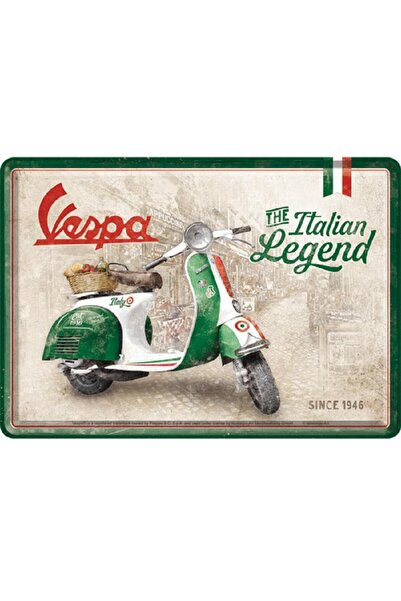 Nostalgic Art Carte postala metalica Vespa - Italian Legend