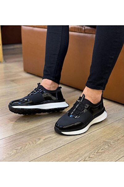 Parlak Streçli Günlük Ortopedik Ayakkabı