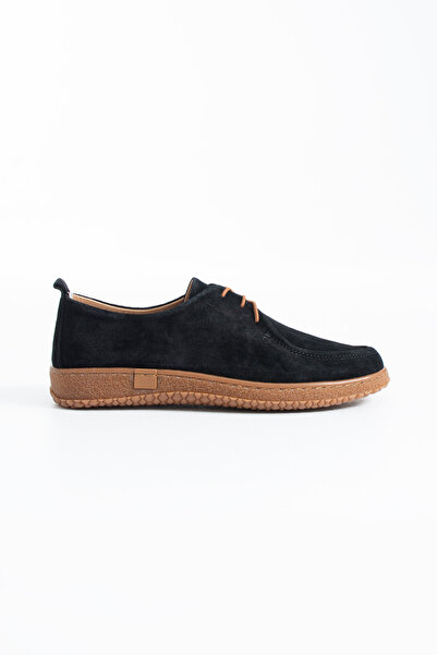 Siena Shoes Montivo Γυναικεία Loafer με κορδόνια από γνήσιο δέρμα σε μαύρο σο...