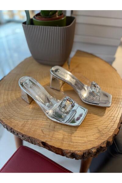 POTEEN Sema Γυναικεία Διαφανή Πέτρινα Κομψά Παπούτσια Παντόφλες P0334