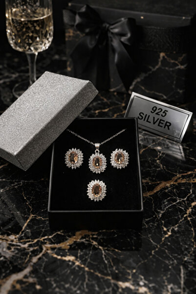 Grand Zultanite City 925 Ayar Gümüş Zultanit (Sultanit) Işıltılı Zarif Kadın ...