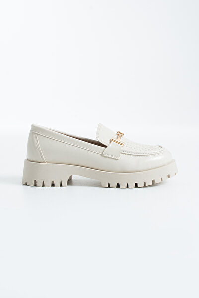 Siena Shoes Marco Γυναικεία Πόρπη με Λεπτομέρειες Loafer Μπεζ
