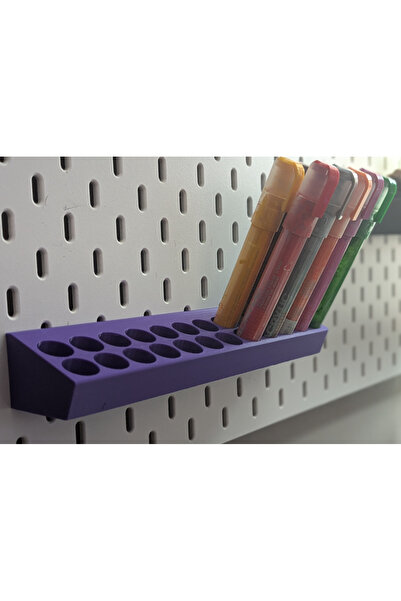 DU&ER Skadis Compatible Painting Pen Holder – Pegboard Wall Panel Organizer