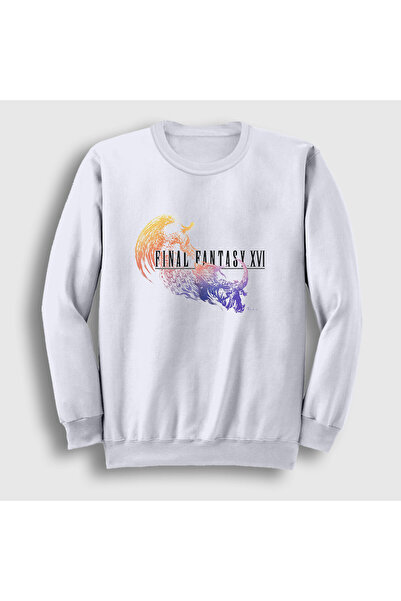 Presmono Unisex White Logo Final Fantasy Xvi Sweatshirt 607721Tt