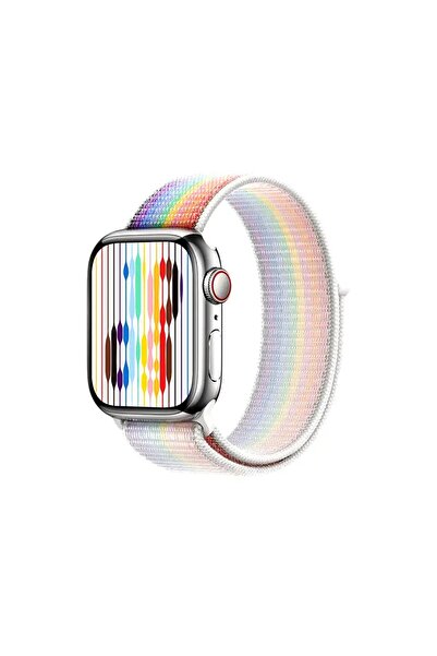 Apple MN6K3ZM/A Έκδοση Pride Αθλητικό Λουράκι για Ρολόι 41mm - Πολύχρωμο