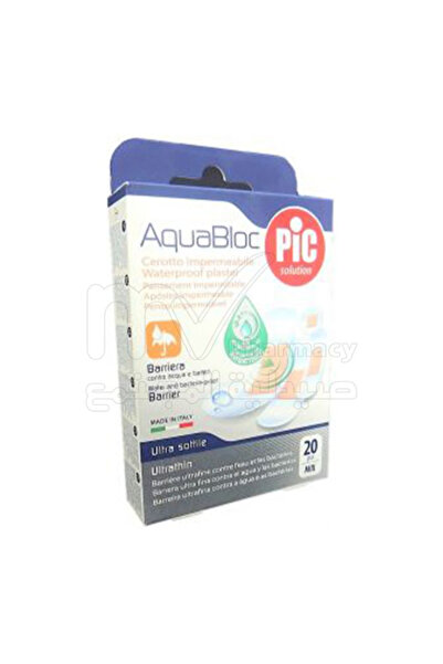 PIC SOLUTION ITALY AquaBloc Plaster - Assorted 20 pcs