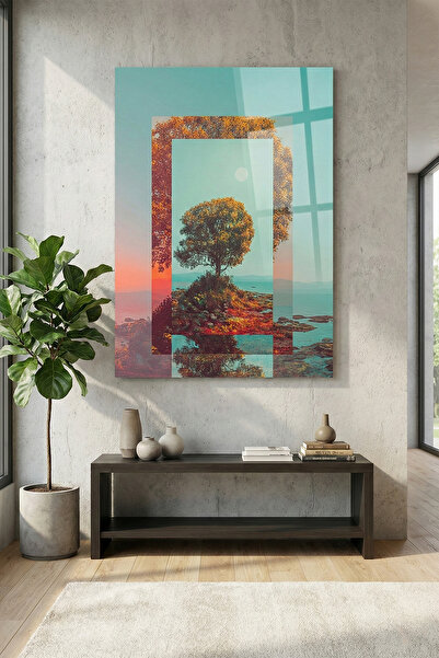 Ahsen resim çerçeve Tablou din sticlă rezistentă la spargere 5mm (grosime) - ...