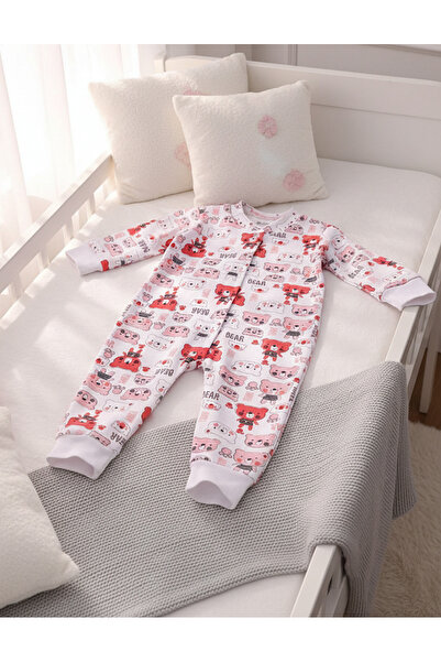 MiniKids BB Romania Teddy Bear jumpsuit, red