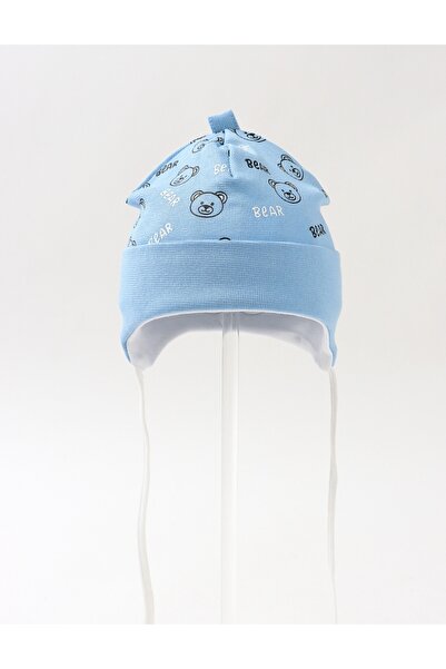 MiniKids Children's hat, multi bears, blue