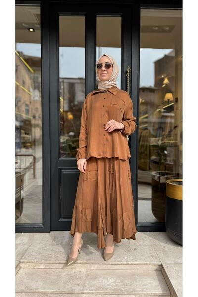 MissWhence Skirted Shirt Suit 39304