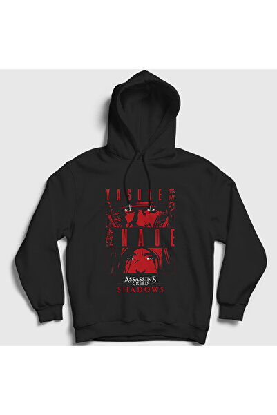 Presmono Unisex Black Yasuke Naoe Assassin's Creed Shadows Hooded Sweatshirt ...