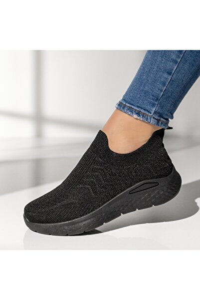 Modlet.ro Γυναικείες μαύρες Εσπαντρίγιες με χοντρή σόλα MOD14210