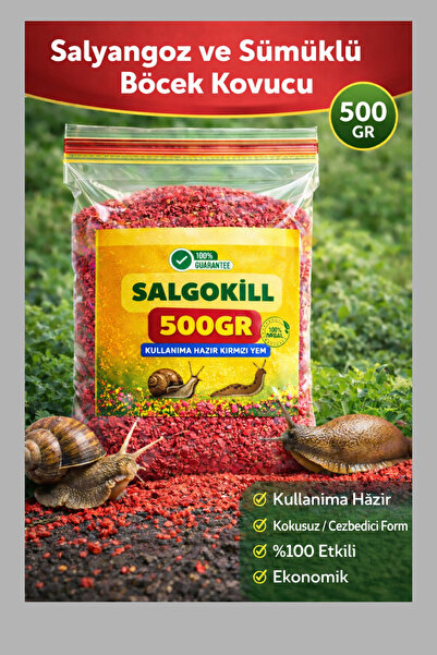 SalGoKill Salyangoz Sümüklü Böcek Kovucu Pembe Toz Yem 500GR