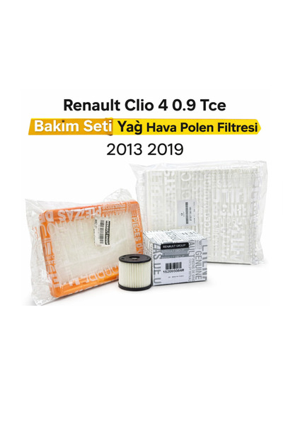 MOTORX Renault Clio 4 0.9 Tce Periyodik Bakım Seti Yağ Hava Polen Filtresi 20...