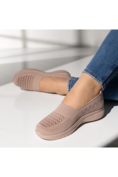 Modlet.ro Women's pink low-sole textile sports espadrilles MOD14208