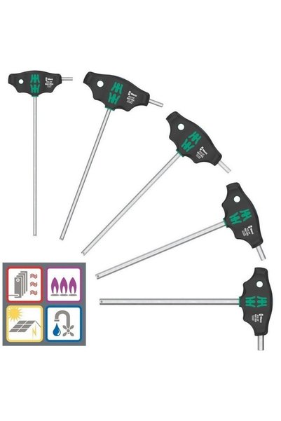 wera 454/5 HF 1 SHK HexPlus T Tornavida Set 5P 05136070001