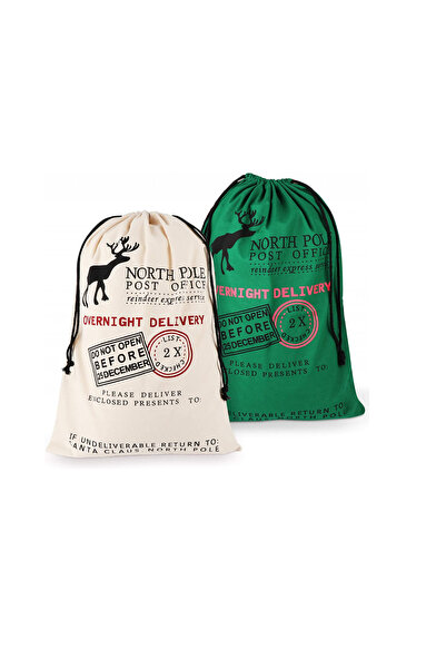 Homewit Set of 2 Homewit gift bags, Cotton, multicolor, 50x70cm