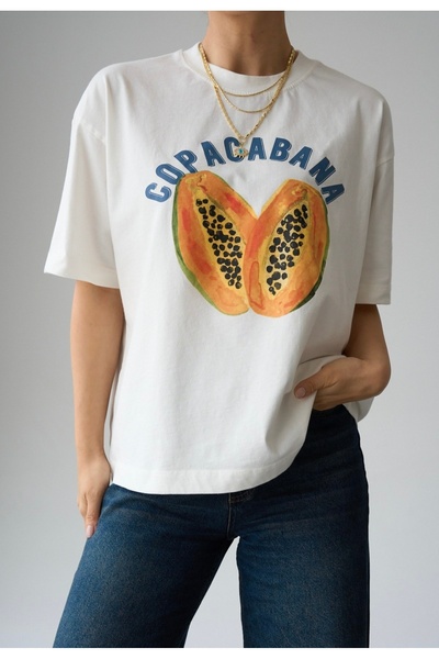 Jose Clothing Oversized Short-Sleeve Printed T-Shirt