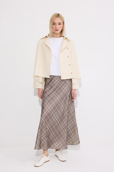 Touché Privé Plaid Saten Skirt