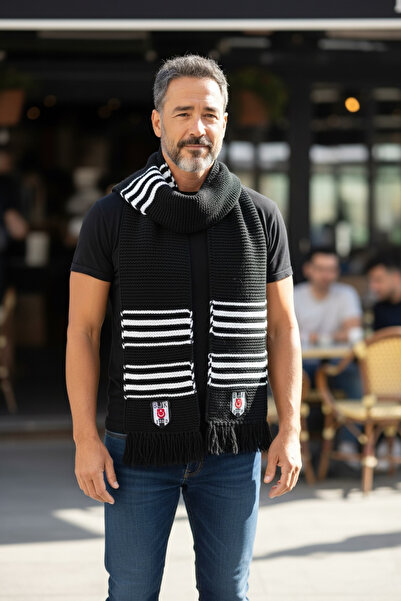 MODA Beşiktaş el örgüsü taraftar atkısı