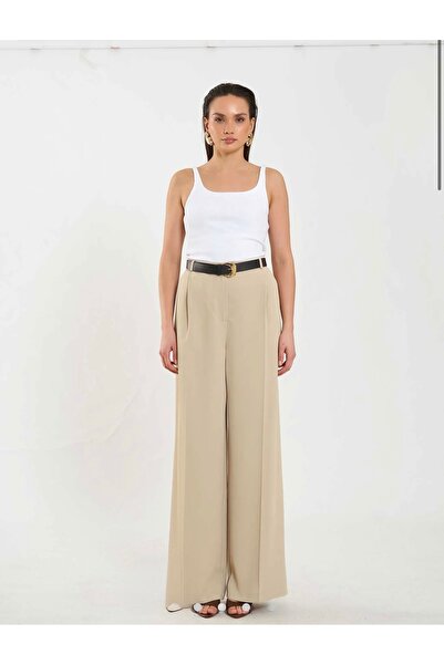 Lefon Tek Pileli Pantolon