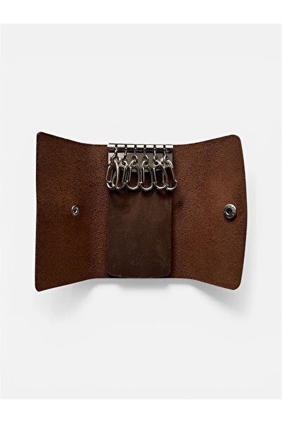 ÖzkanAccessory Hakiki Deri Anahtarlık Organizer – 6’lı Anahtar Tutucu – Minim...