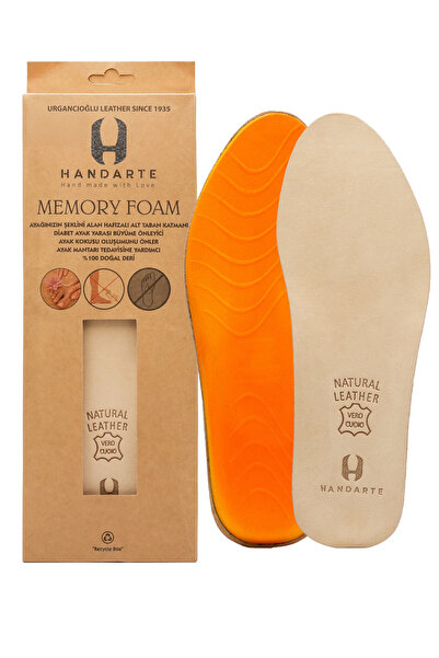 Saule Hafızalı Deri Tabanlık Memory Foam - Ter Emici, Koku Önleyici, Rahat ve...