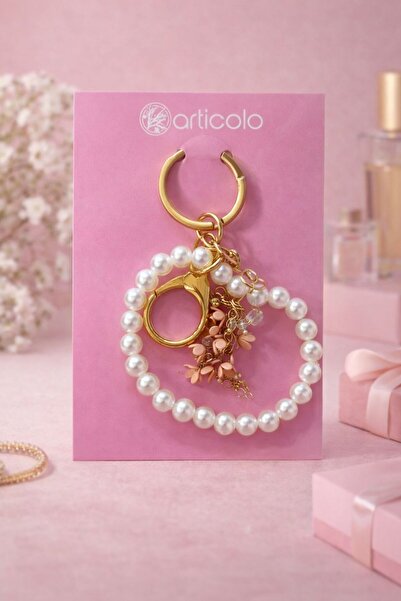 ela777 Ornament de lux Perla Şans A breloc ç geantă Cadou cu farmec