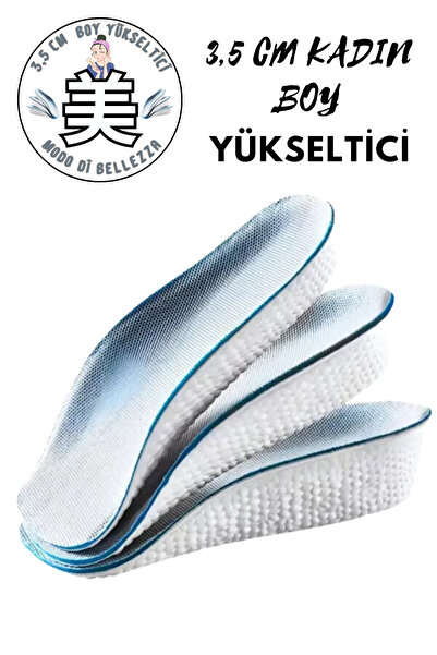 Saule 3.5 cm Ortopedik Kadın Boy Uzatıcı Bir Çift Uzatan Spor Ayakkabı Bot To...