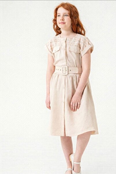 Moonstar Keten Elbise(7-8-9-10 yaş)