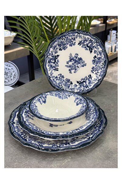 Doğudeko 24 Parça Crcl Stonware Yemek Takımı Blue