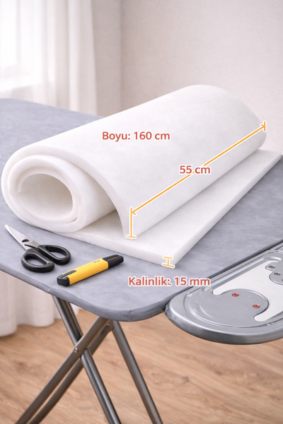 zennehome Ütü Masası Süngeri (55x160cm )15mm Kalınlık 1.Kalite