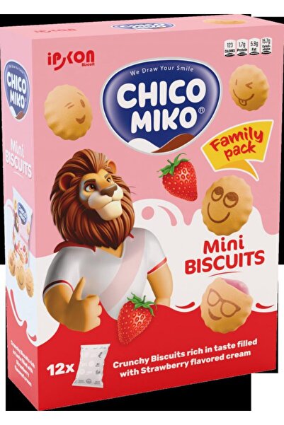 KAMILA Chico Miko Strawberry Biscuits Family Pack