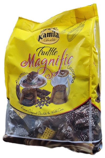 KAMILA Magnific Yellow Truffle Chocolates Candy Box